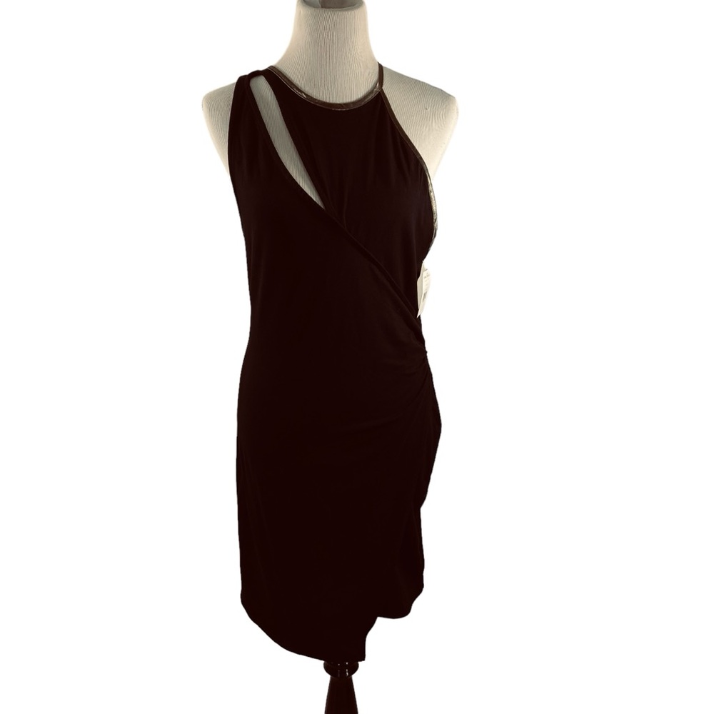 Free People Bodycon Dress Women L Black Clubbing Party Stretchy City Night Out
